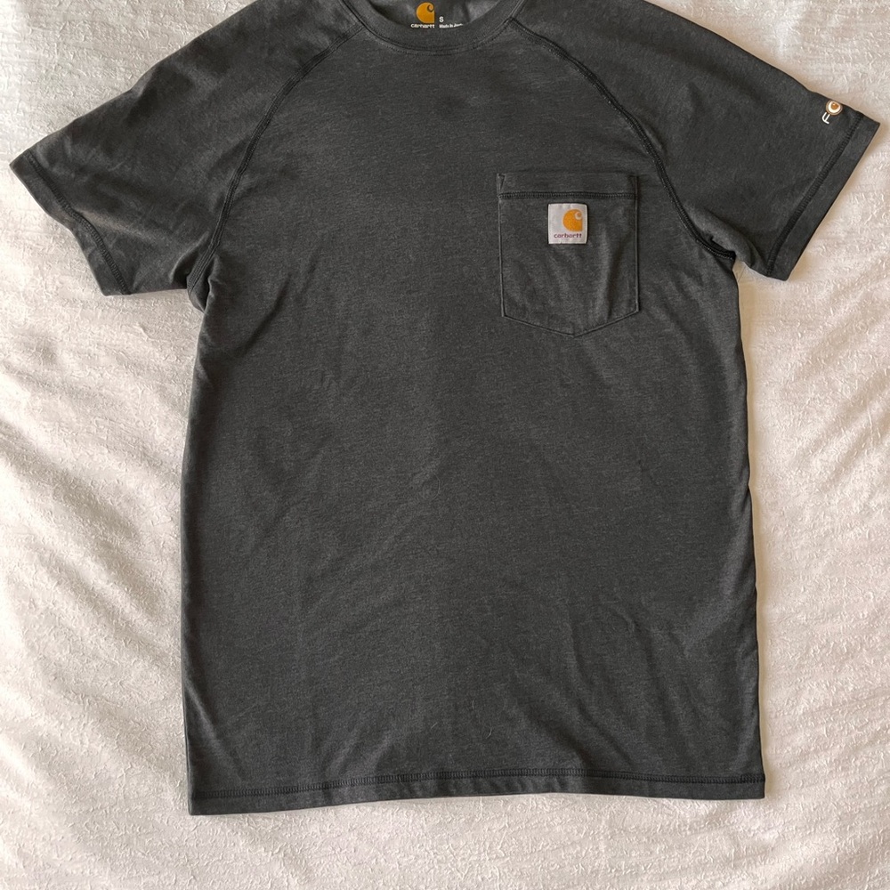 Carhartt Men's Carbon Heather Force Pocket Tee Sz Small
